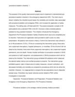 Implementation of a Pre-Procedural Sedation and Analgesia Safety Checklist