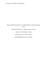 Improving Antibiotic Stewardship in the Outpatient Setting, A Quality Improvement Project