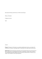 Sleep Apnea Screening in the Presence of Cardiovascular Disease