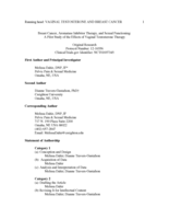 Vaginal Testosterone and Breast Cancer