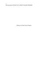 Efficacy of a Heart Failure Program