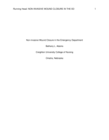 Non-invasive Wound Closure in the Emergency Department