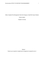 Effect of Inpatient Pain Management Order Set Changes on Adult Rib Fracture Patients