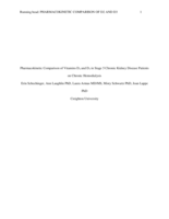 Pharmacokinetic Comparison of Vitamins D2 and D3 in Stage 5 Chronic Kidney Disease Patients on Chronic Hemodialysis