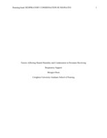 Respiratory Condensation in Neonates