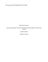Improving Identification of Fracture Risk in Female Patients Aged 50 and Older with FRAX®