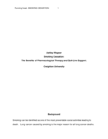 Smoking Cessation:  The Benefits of Pharmacological Therapy and Quit-Line Support.