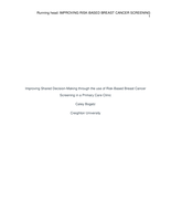 Improving Shared Decision-Making through the use of Risk-Based Breast Cancer Screening in a Primary Care Clinic