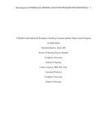 Workplace Smoking Cessation Program for Individuals.