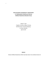 Improved Quality and Satisfaction: Implementation of a Diaphragmatic Breathing and Adverse Childhood Experiences Education Group