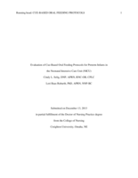 Cue-Based Oral Feeding Protocols