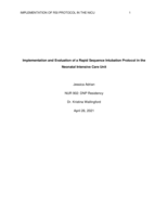 Implementation and Evaluation of a Rapid Sequence Intubation Protocol in the Neonatal Intensive Care Unit