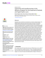 Liposomes and transferosomes in the delivery of papain for the treatment of keloids and hypertrophic scars
