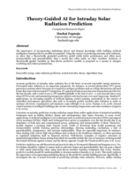 Theory-guided AI for intraday solar radiation prediction