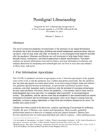 Postdigital Librarianship