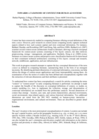 Towards a Taxonomy of Context for Human-AI Systems