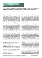 Cinematic Simulation as a Teaching Strategy to Identify Social Determinants of Health in Pediatric Nursing Nurse Educator Simulation